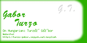 gabor turzo business card